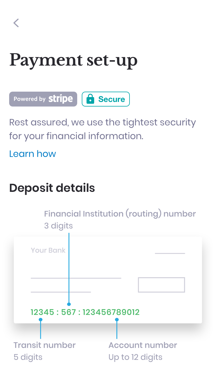App screen design