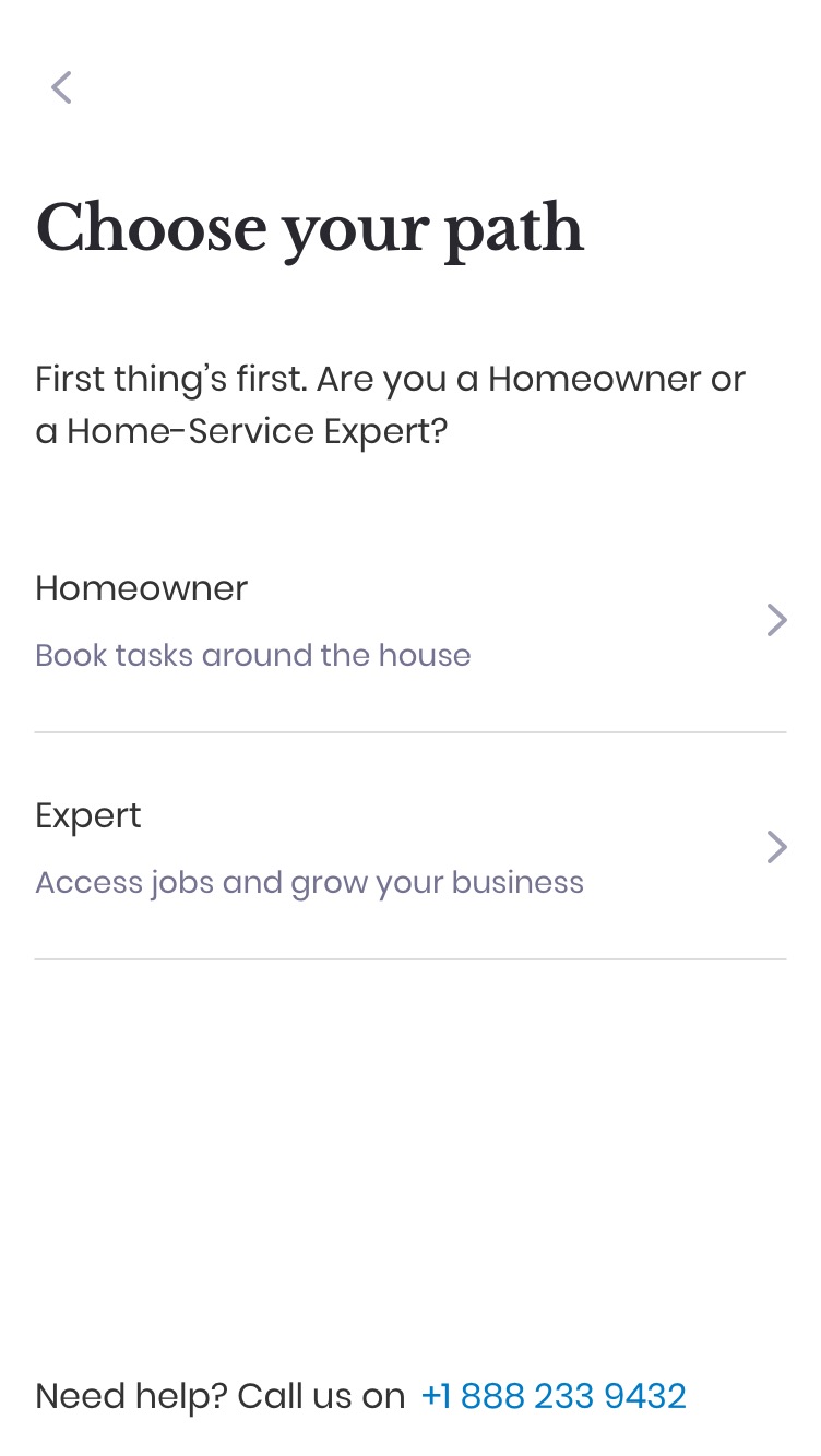App design screen