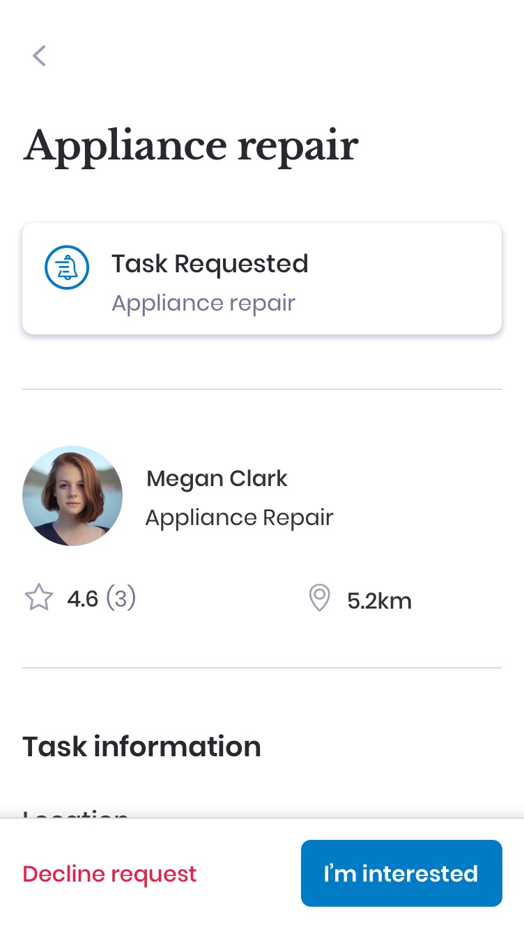 App design screen