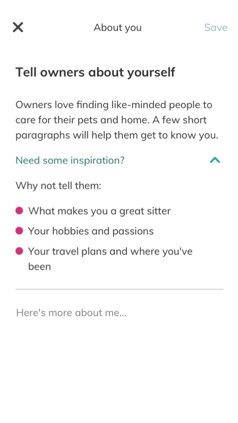 App screen design
