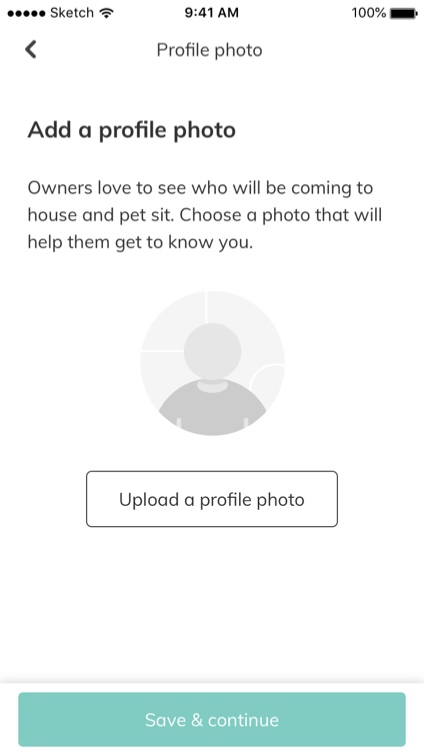 App screen design