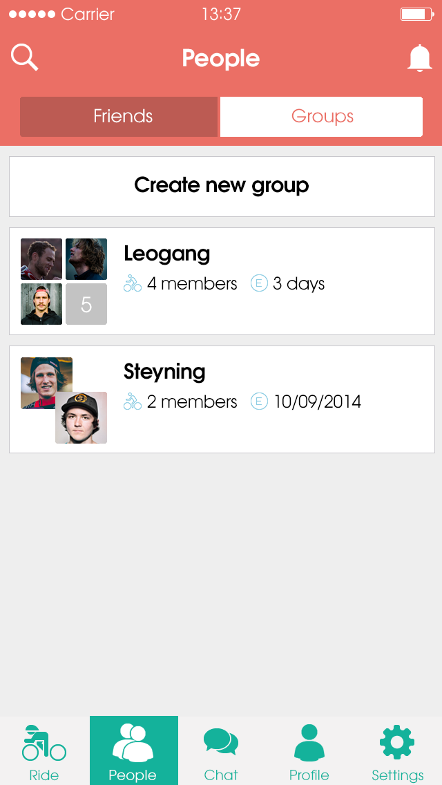 App design screen