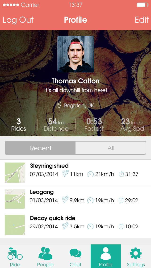 App screen design