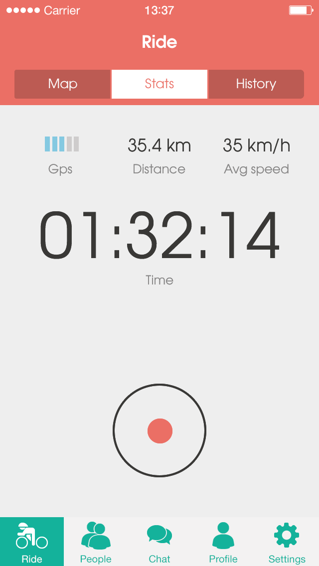 App screen design