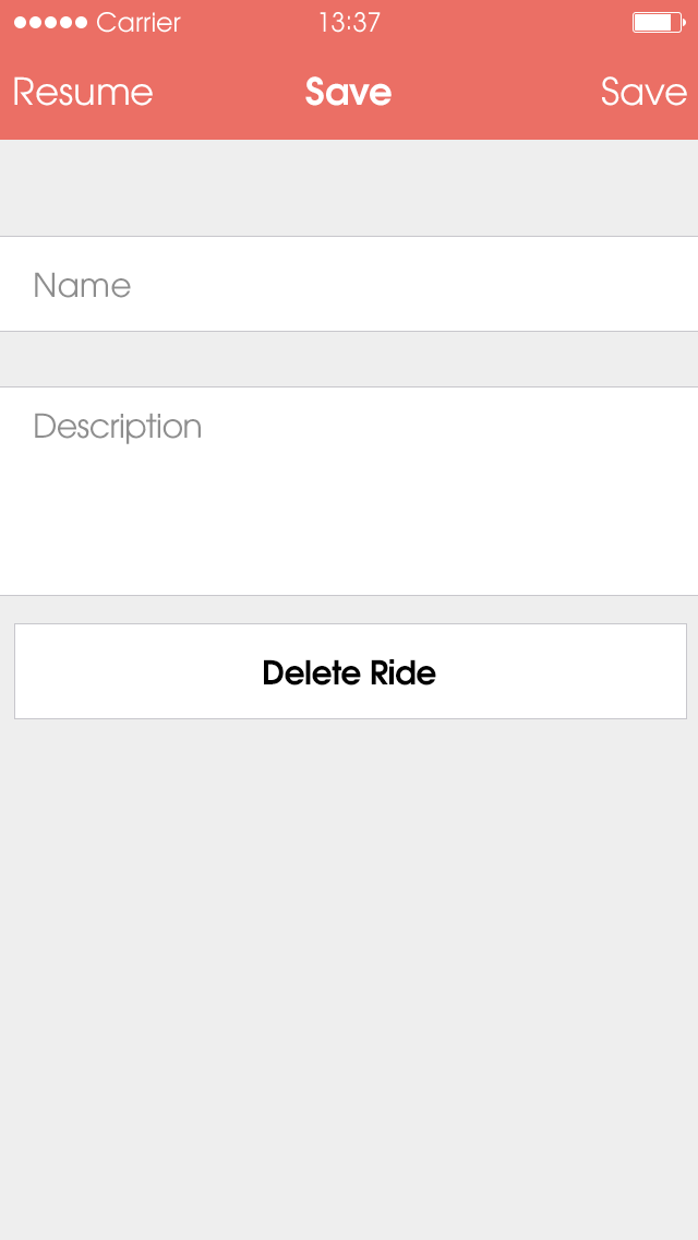 App design screen