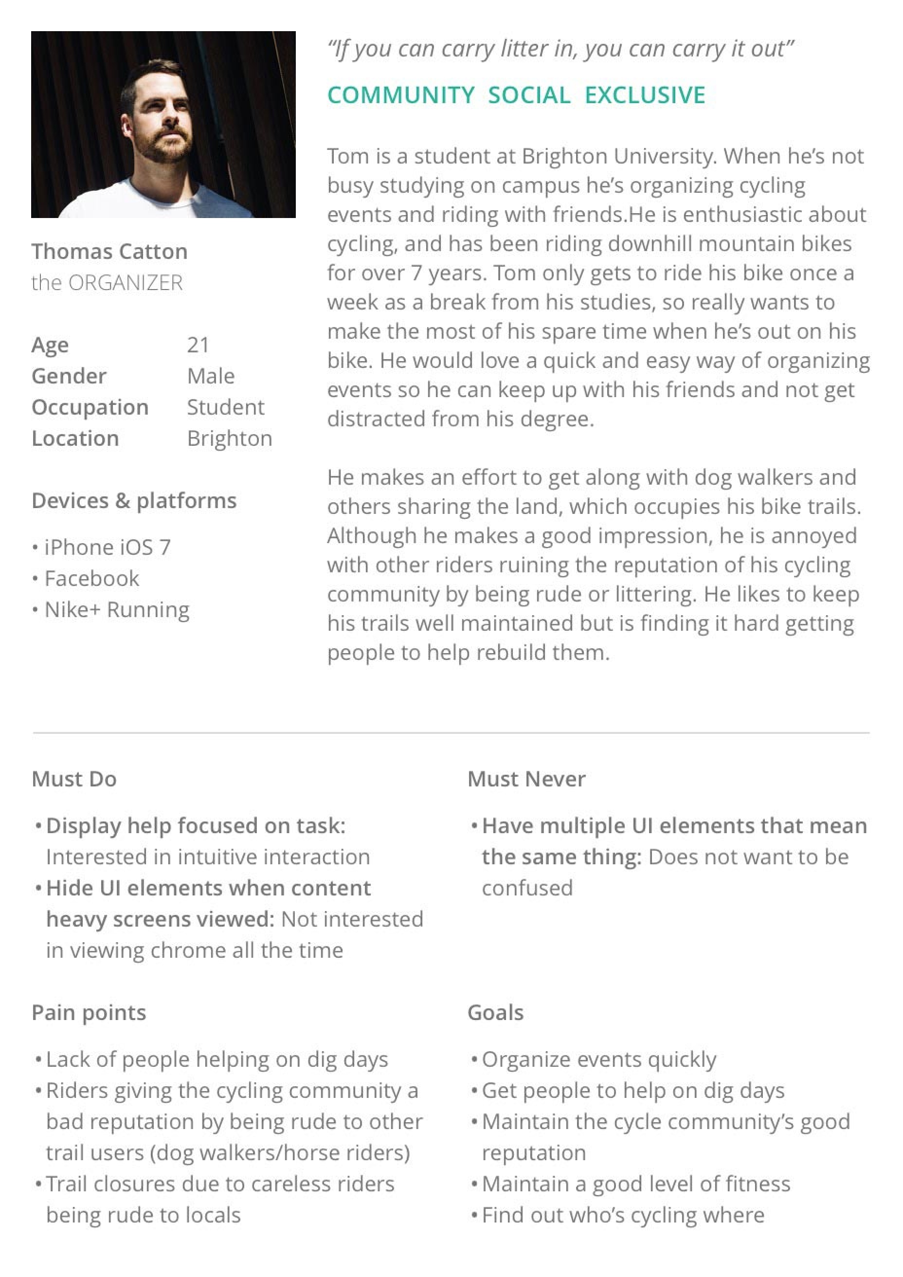 User persona