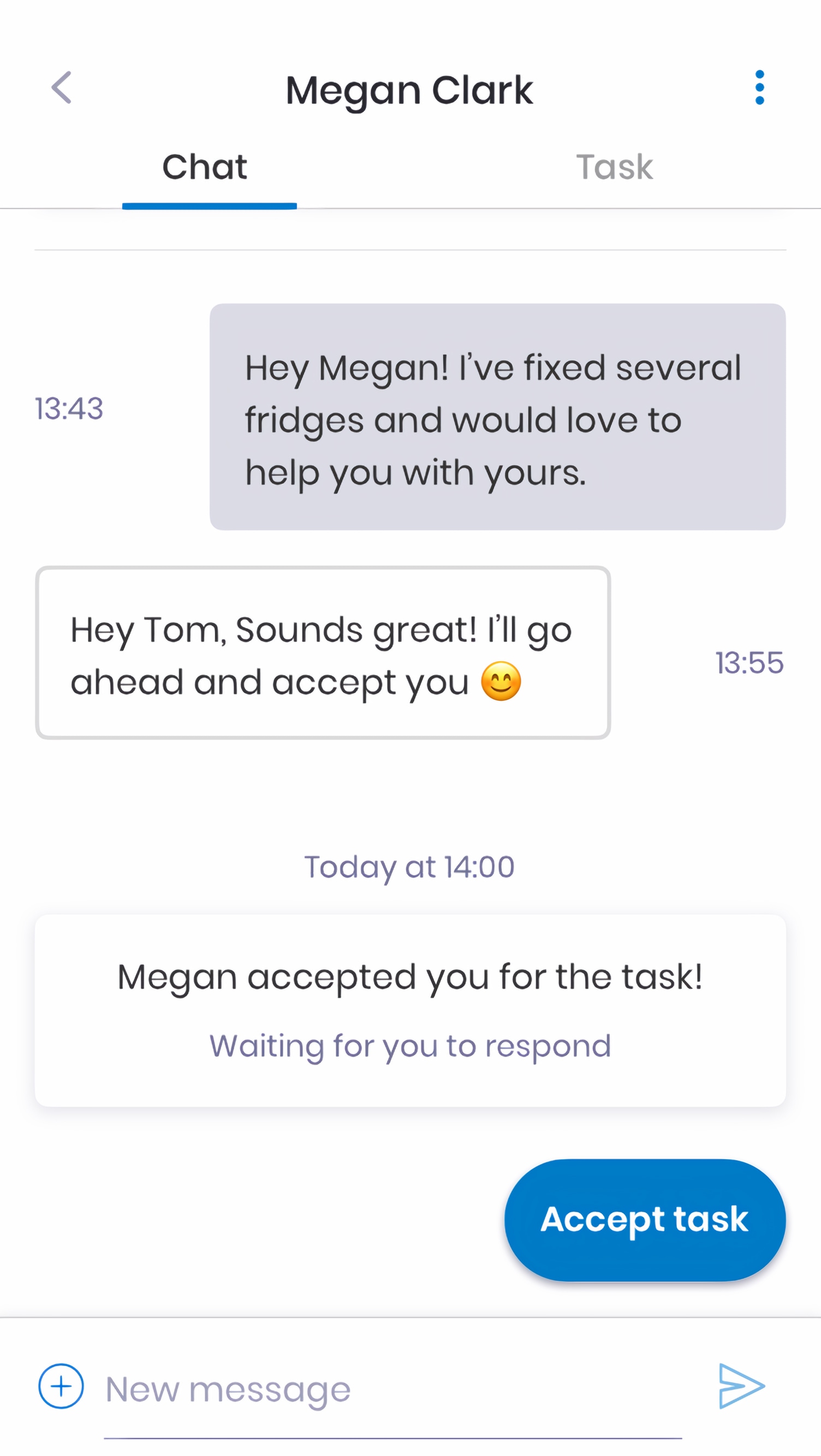 HeyBryan onboarding — accept a task step.